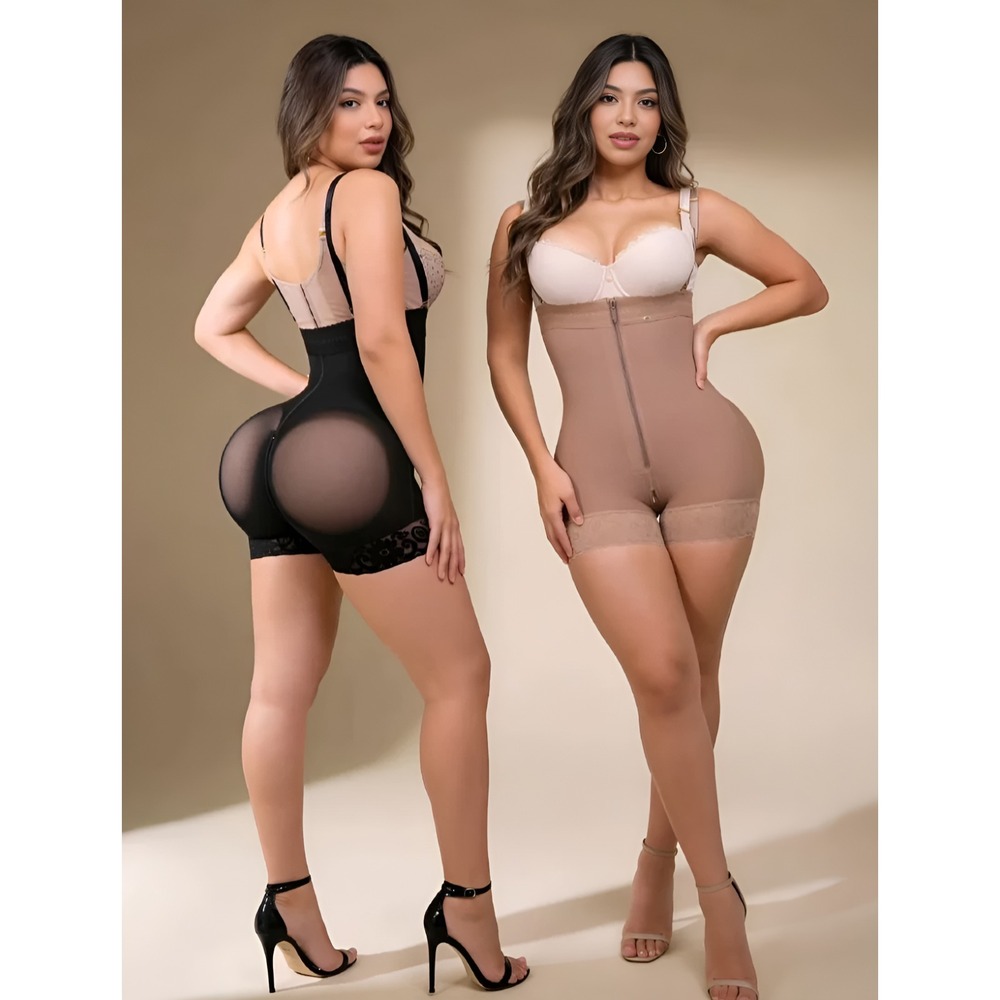 Colombianas Girdle Body Faja Black & Matching Tanga Gift Set Stagmi SMI7151 New!